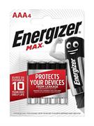 BLISTER 4 BATTERIE AAA MAX ALKALINE POWER