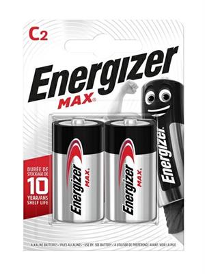 BLISTER 2 BATTERIE C MAX ALKALINE POWER