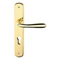 *MANIGLIA SERIE AMALFI ALLUMINIO C/PLACCA Y IN ZAMA 85 ORO